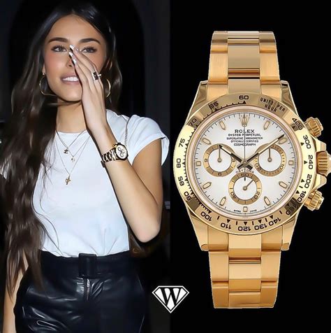 madison beer yellow gold watch